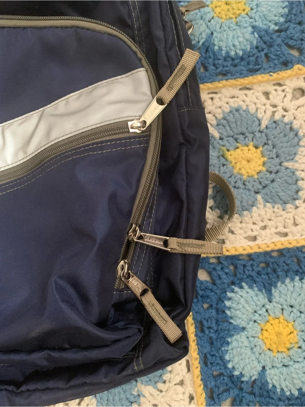 L.L. Bean Navy Deluxe Book Backpack